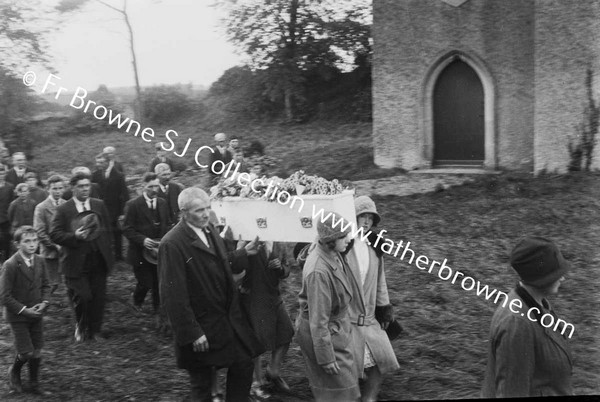 GROUP AT SCHOOL GIRLS FUNERAL